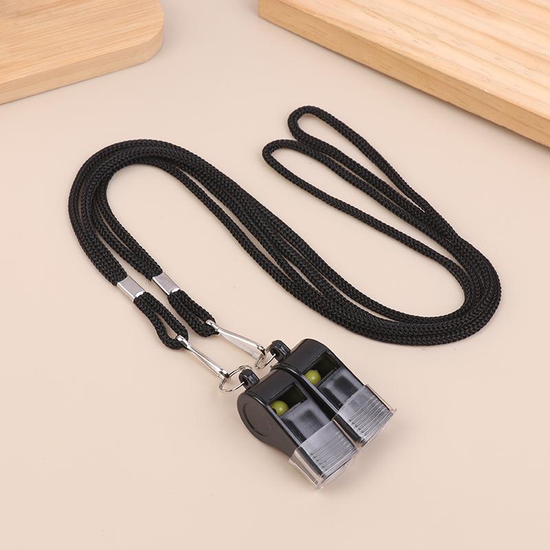 High Strength Black Halter Whistle, Multi-Pack Sports Referee Whistle For Basketball Volleyball Outdoor Hiking Emergency Use