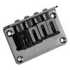 Electric Guitar Bridge 4 String Metal Fixed Hardtail Saddle Musical Instrument Accessories with Tool Set GA905 Black