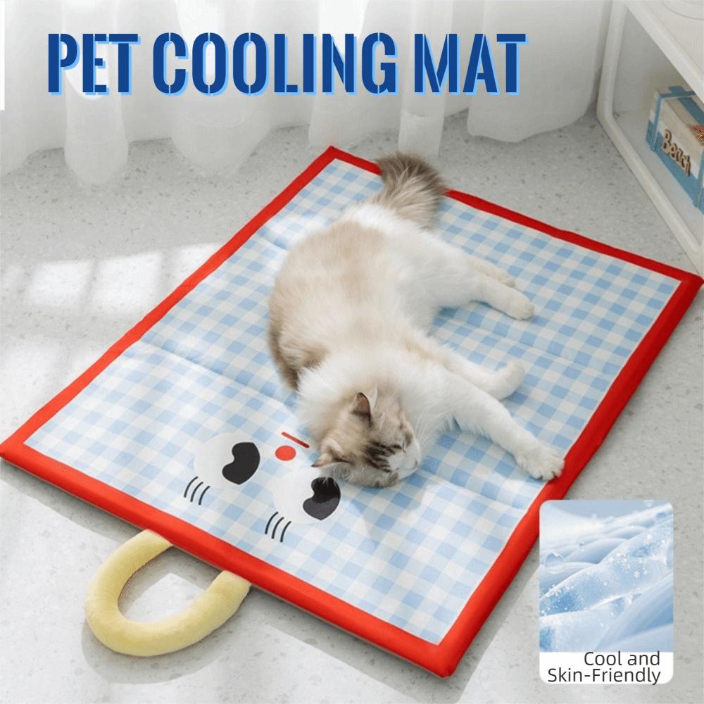 Anti-scratch Pet Cooling Mat Cartoon Dog Cold Bed Mat Washable Dog Cat Sleeping Pad Sleeping Tool