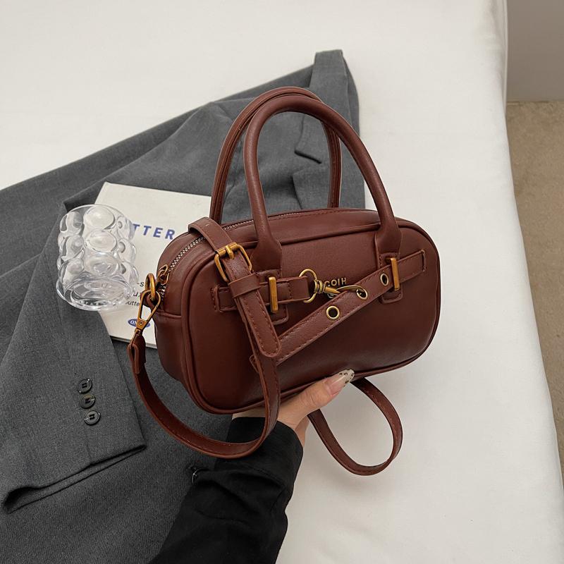 Ladies' fashionable small handbag retro shoulder bag casual crossbody bag pillow bag zipper women's bag