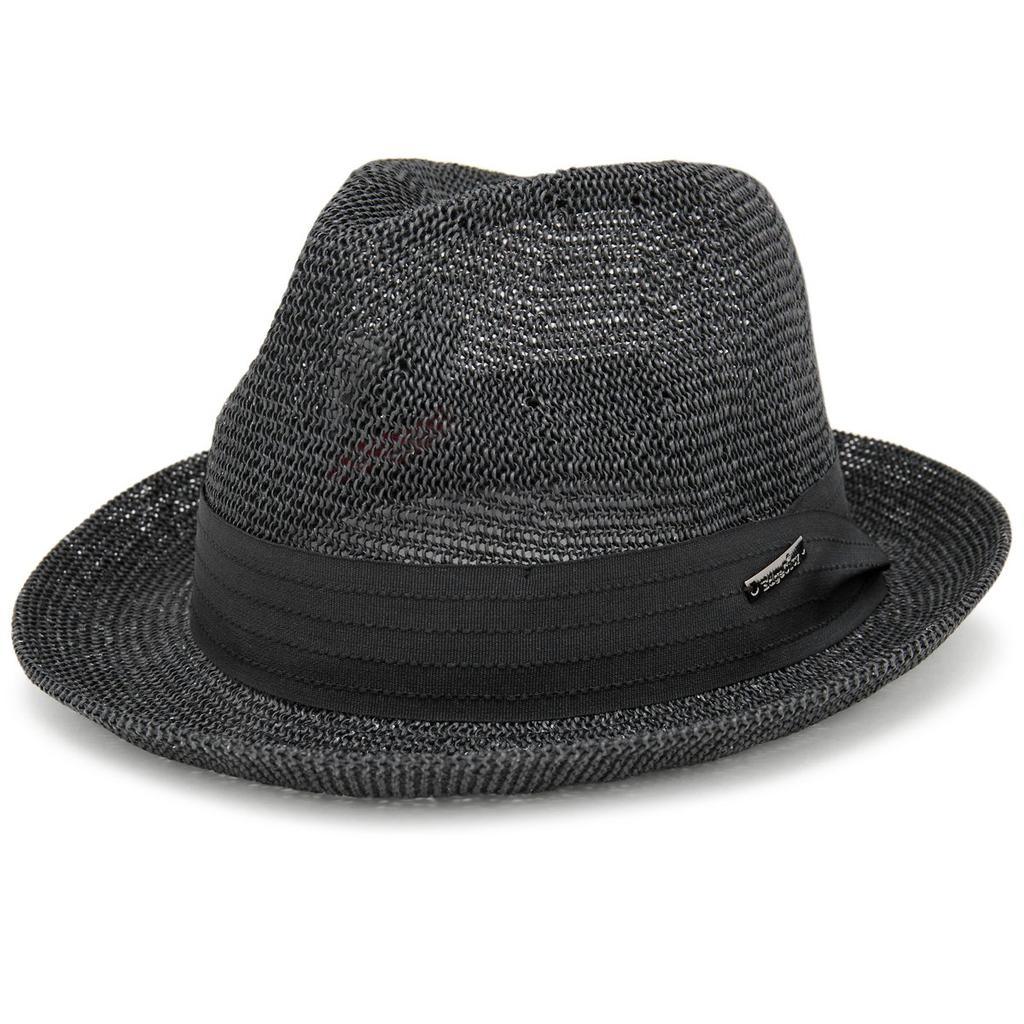 Straw Edgecity Basic Thermo Straw Black [Zakushon] Hat, Spring/Summer Hat, Men's Hat, Hat, L.