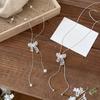 Elegant Korean Silver Butterfly Knot Necklace - Adjustable Clavicle Chain for Women, 2026 Collection