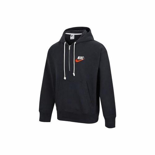 Nike Черная вязаная толстовка с капюшоном и молнией с вышитым логотипом для мужчин L