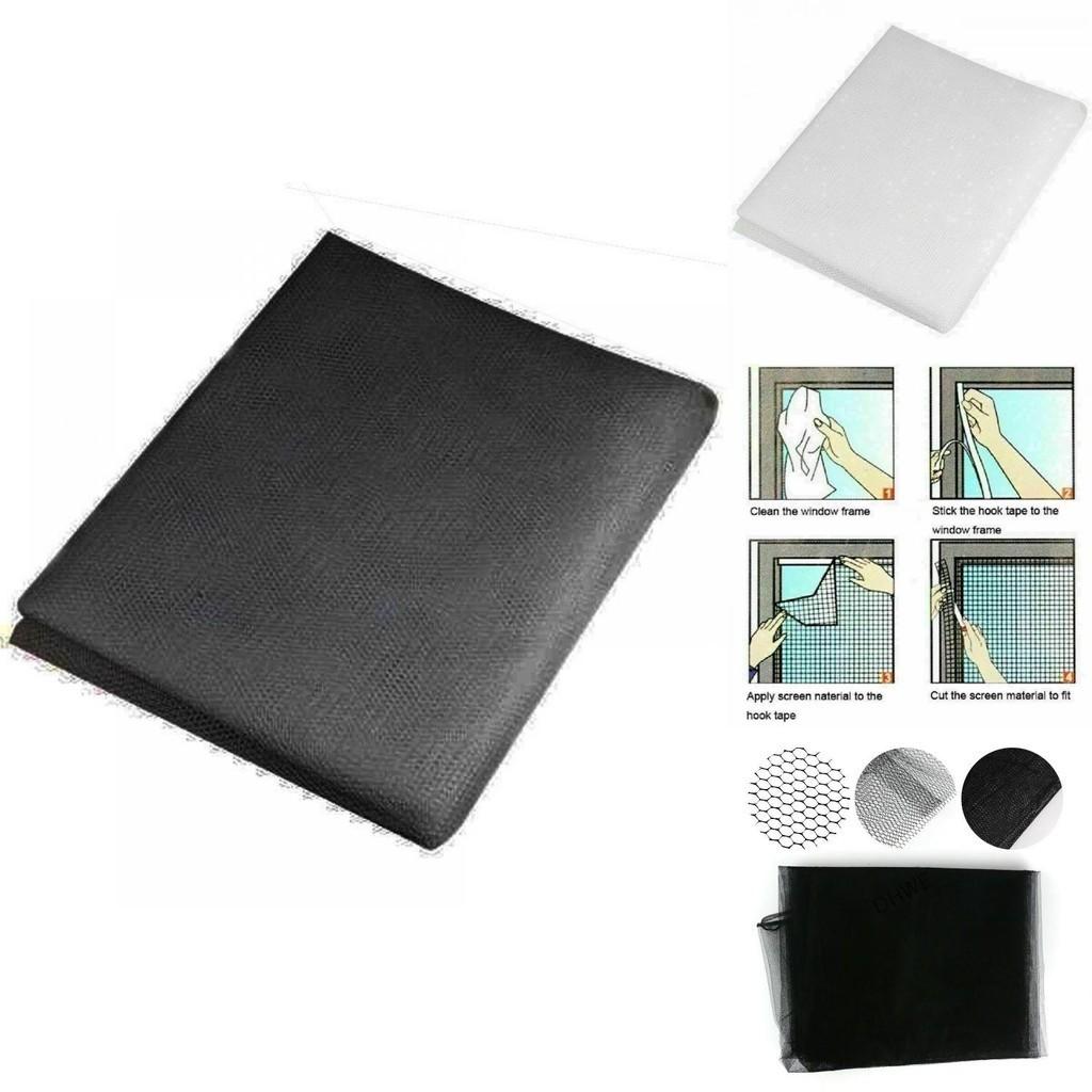 Premium Window Mesh Door Curtain With Self-adhesive Net Guard For Mosquitoes And Bugs