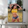 Fashiona Woman Woman Painting Canvas Wall Art Decor, Posters and Prints Wall Art Pictures for Living Room