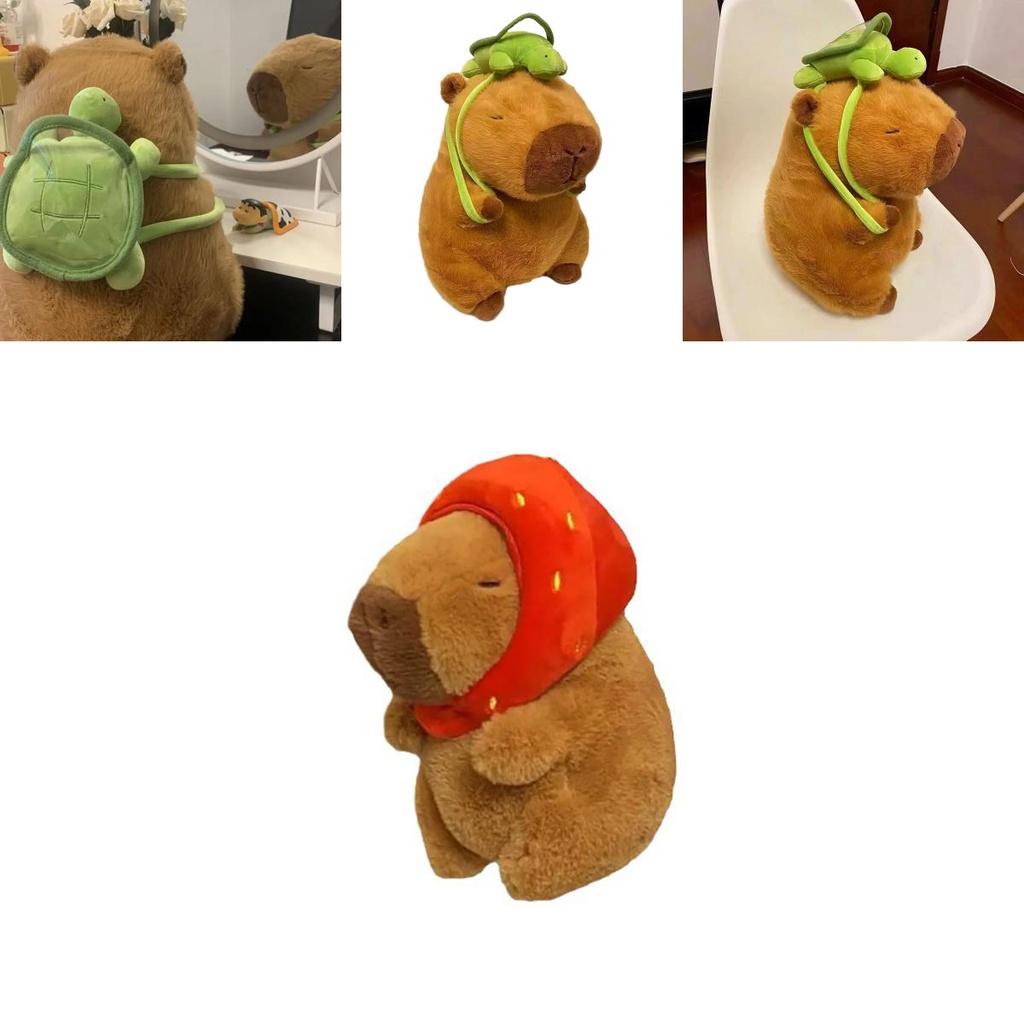 Adorable Capybara Plush Toy Pp Cotton Stuffed Animal Short Plush Water Rat Category 45cm