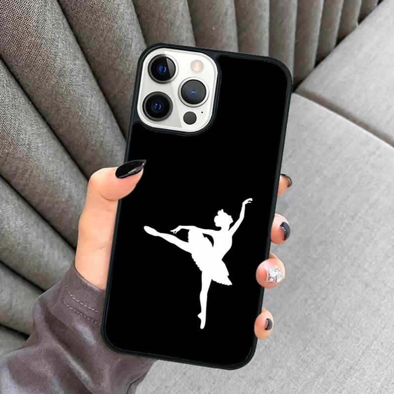 Love Gymnastics Silhouette Sports Phone Case For iPhone 17 Air 16 16e 15 13 14 Pro Max 11 12 Plus 2022 MAX Cover