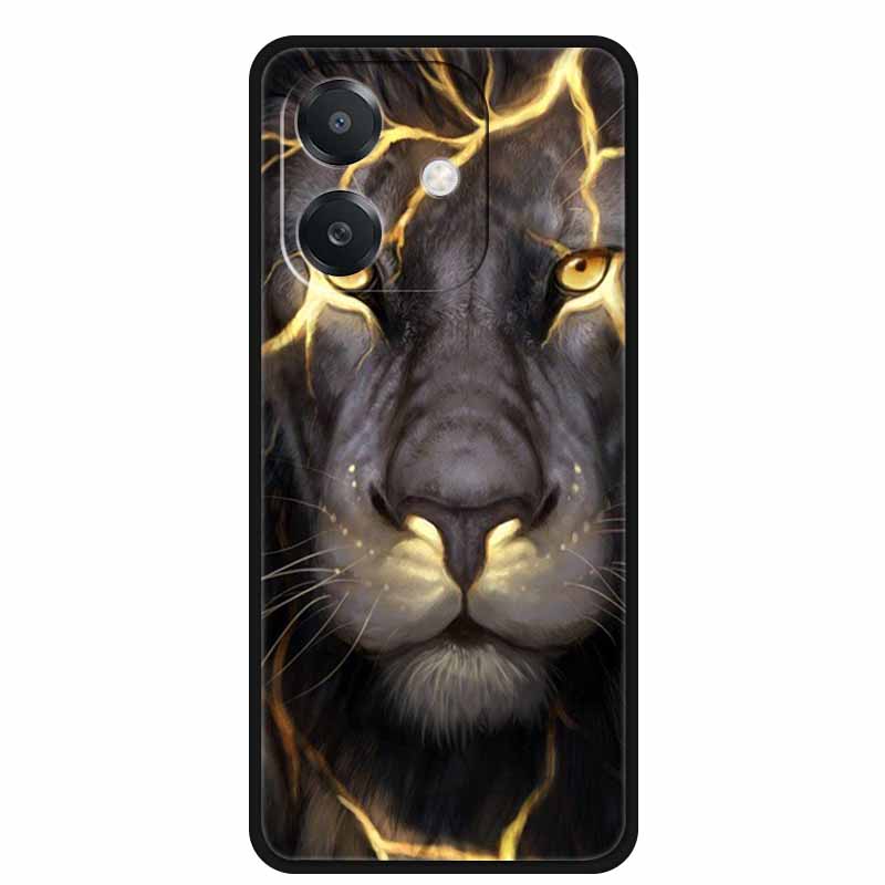 For OPPO A20 Case A 20 Phone Cover Lion Wolf Black Silicone Soft Back Cover Case For OPPO A40 A40m A60 5G Case A 40 A 60 Coque