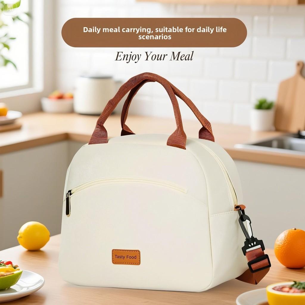 Capacity Minimalist Large Insulation Bag With Color Blocking And Print Letter