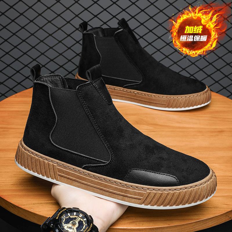 

Новые плюшевые зимние повседневные хлопковые ботинки Модные утепленные мужские ботинки Мягкая подошва Мужская обувь Обувь для спорта на открытом воздухе 44