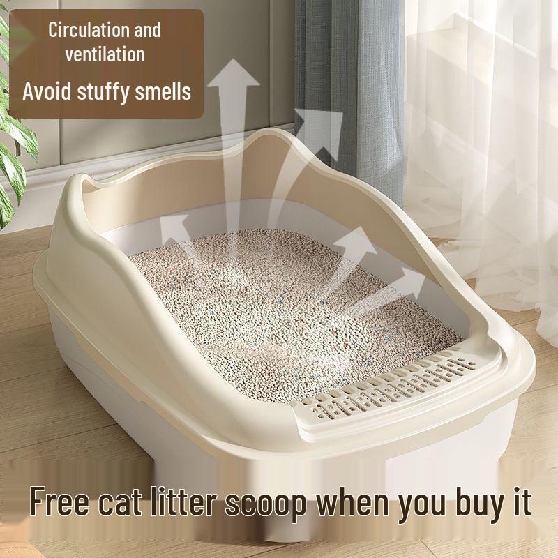 Halbgeschlossene geruchsdichte Katzen- und Hundetoilette