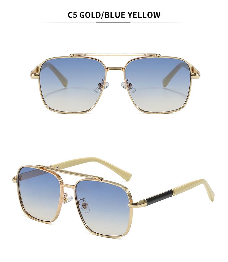 New Men's Fashion Square Frame Driving Sunglasses