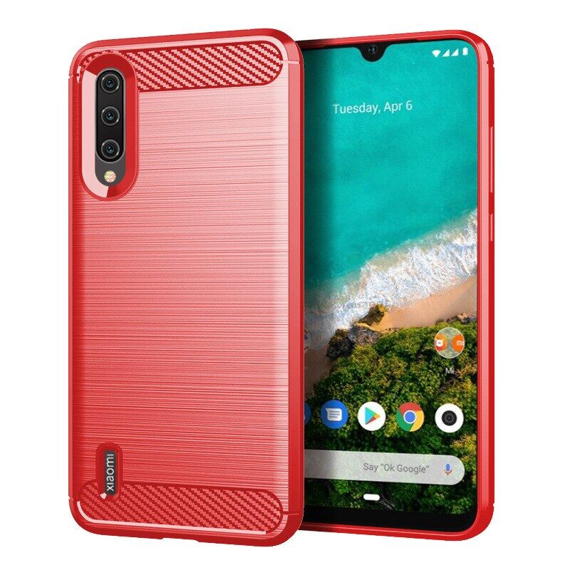 

Для Xiaomi A3 Mi A3 Case Soft Silicone Protective Back Cover for xaomi mia3 mi a3 Carbon Fiber Soft Phone Case Coque Fundas Mi A3 червоний
