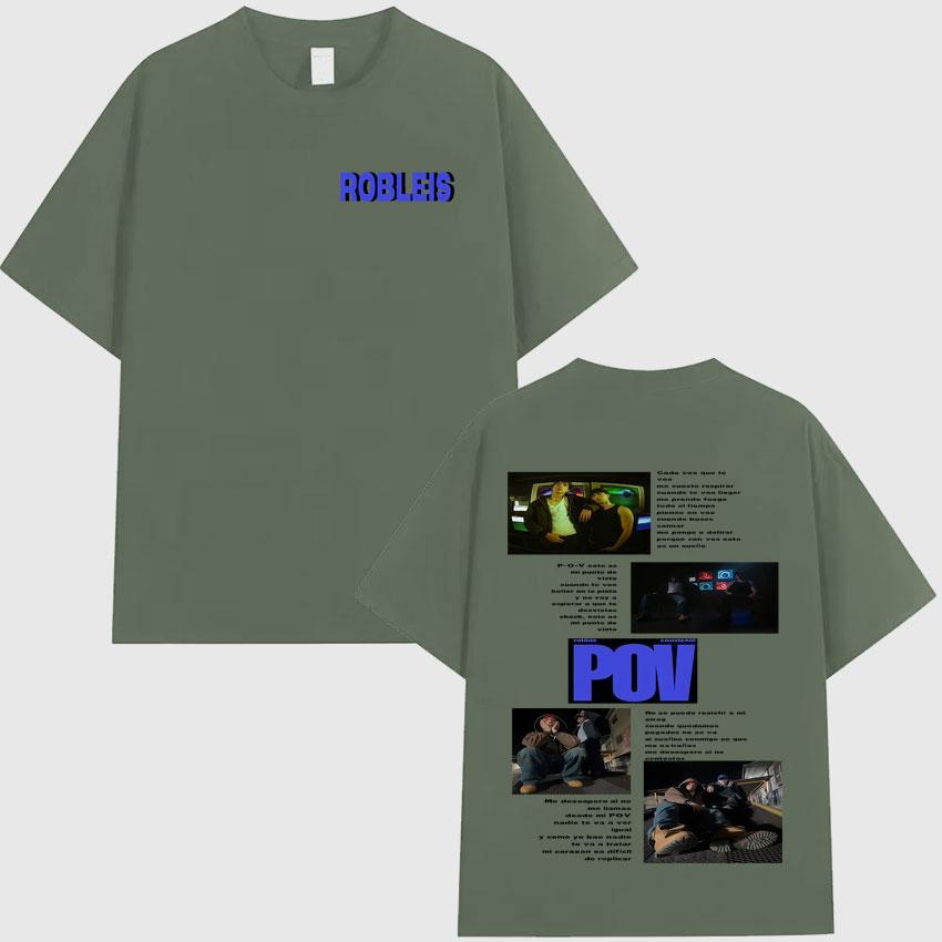 

Hot Rapper Robleis Trendy Pop Music 2025 Crewneck T Shirts Mens Women Fashion Tee Shirts Y2K Casual Cozy Cotton Tshirts Unisex 4XL