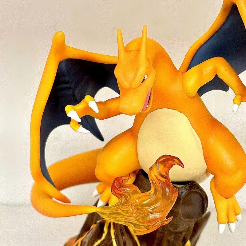 Pokemon Pikachu Charmander Charmeleon Charizard Three Form Evolution GK Anime Figures Toys Model Kids Gift