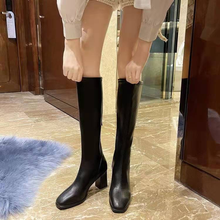 Small Boots for Women But Over the Knee 2025 New Winter Boots Beige Long Tube Thin Boots