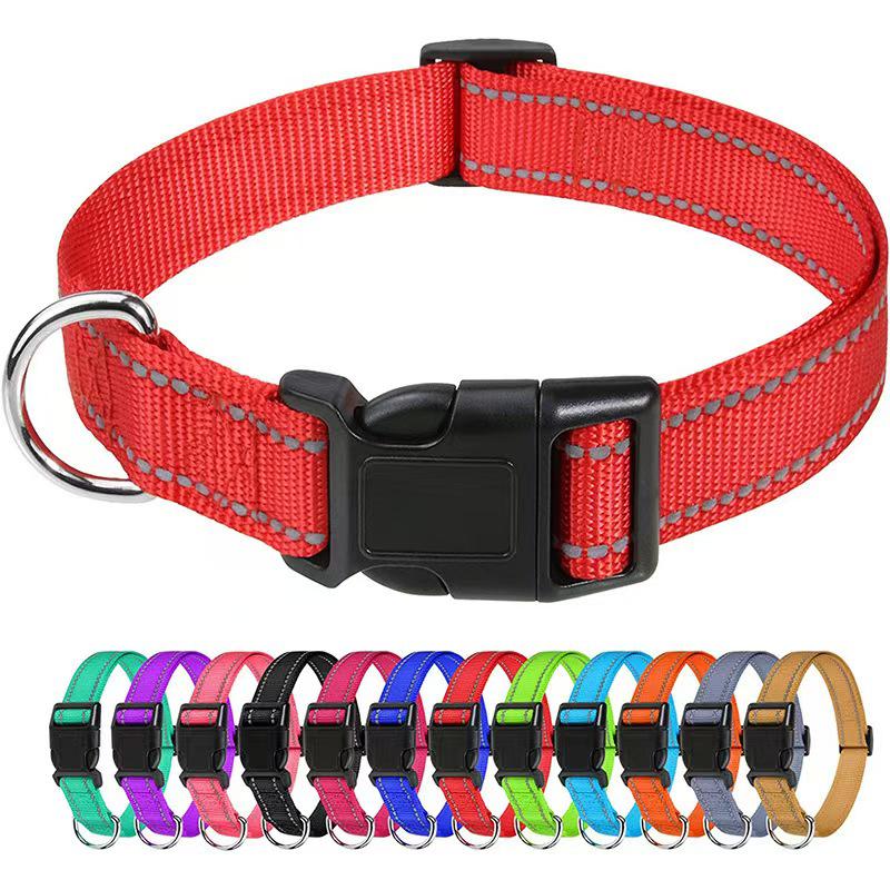 Reflective Dog Collar for All Sizes - Adjustable Anti-Lost Neck Cover for Outdoor Use