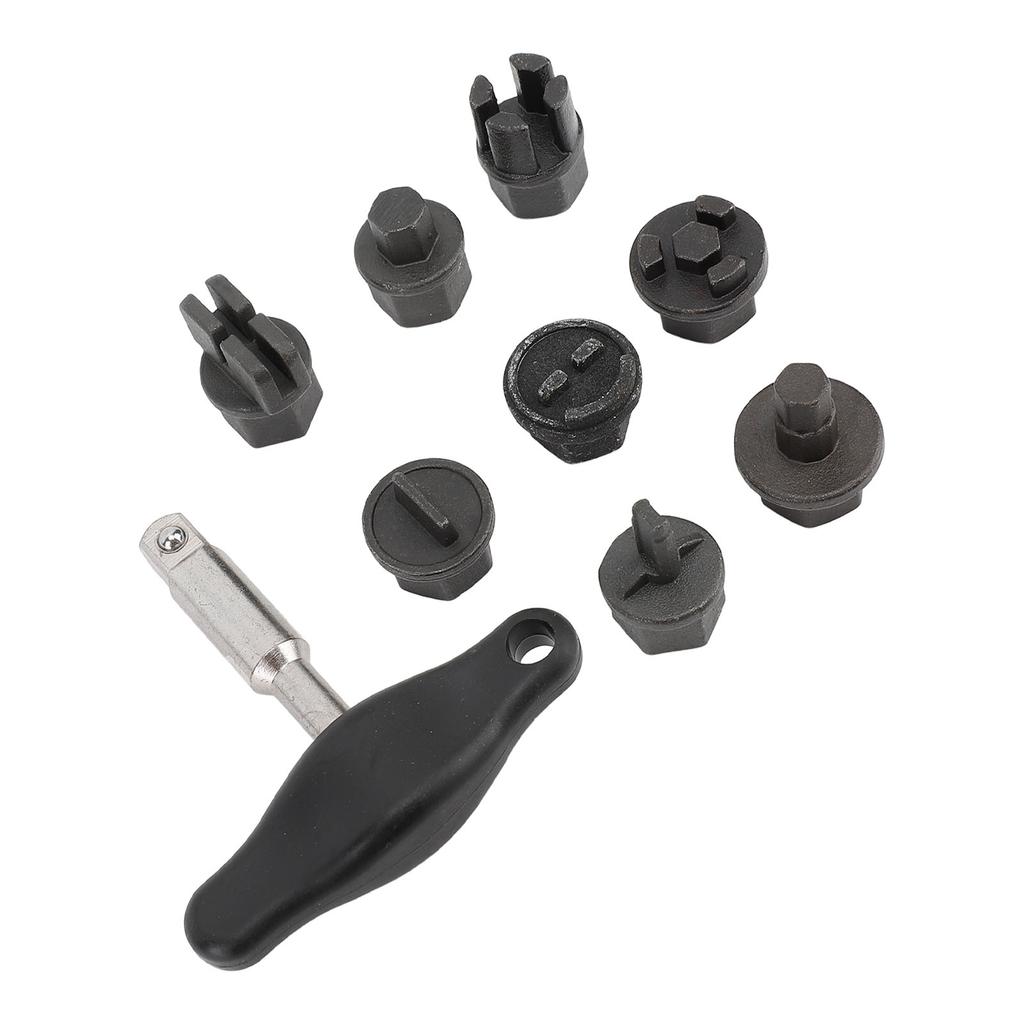 9Pcs Oil Pan Drain Plug Repair Kit Portable Versatile Oil Sump Drain Plug Tool Set for Plastic Oil Pan Oil Drain Plug