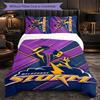 Melbourne Storm Pattern Microfiber 3Pcs Bedding Set Decor Duvet Cover Set For Bedroom Home Use