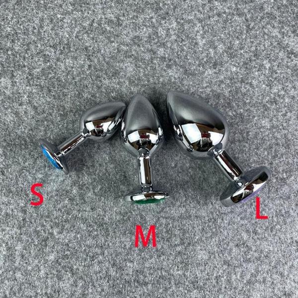 

S/M/L Бусина из нержавеющей стали с драгоценным камнем ABS S