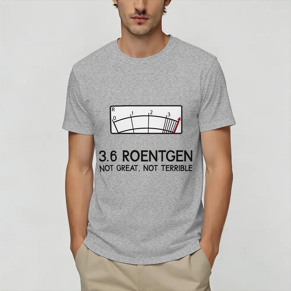 Chernobyl 36 Roentgen Unisex T Shirt Novelty Tees Short Sleeve O Neck TShirt 100 Cotton Summer Tops
