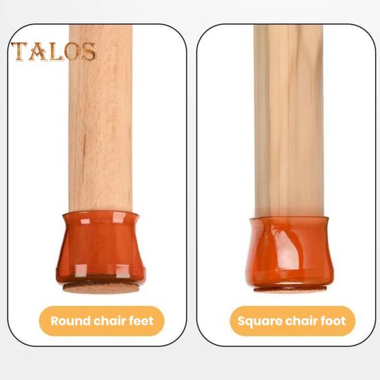 4Pcs Chair Leg Cover Lightweight Anti-slip Chair Leg Floor Protector Wear-resistant Felt Furniture Pad for