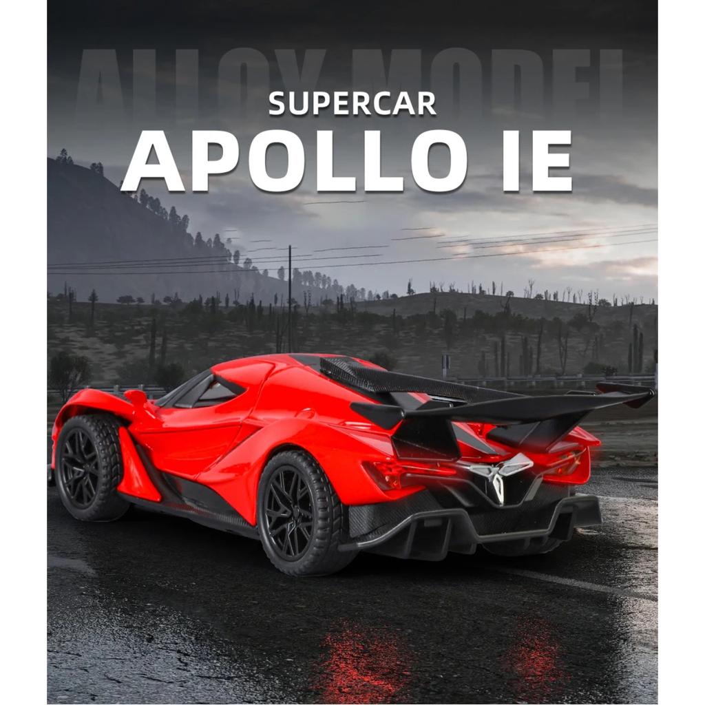 1/32 Apollo IE Miniature Alloy Diecast Model Car Metal Sound & Light Mini Ornament Decoration High Simulation Collection Present