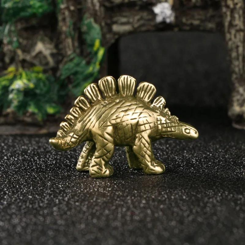 Jurassic Dinosaur Ornament Cretaceous Aquascape Mini Sculpture Accessories Copper Home Desktop Decoration Crafts Collection
