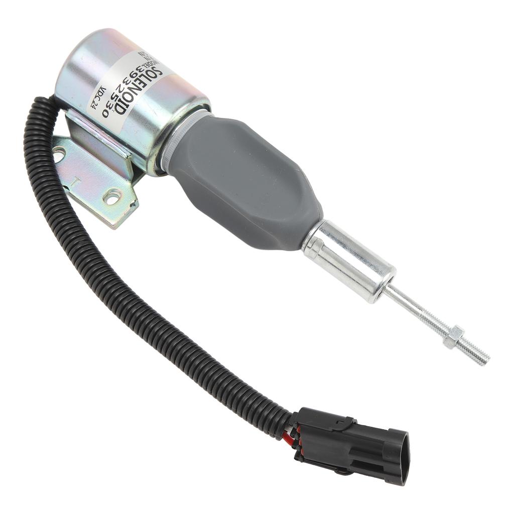 24V Engine Diesel Shut Off Solenoid 3932530 Fuel Shutdown Flameout Solenoid Replacement for Cummins