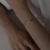 Youngglow Silver925 Knot Bangle Bracelet (2color)