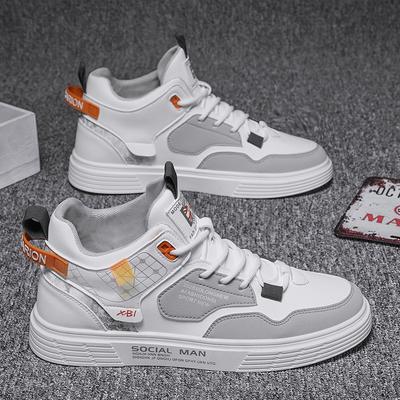 Men's Shoes High-top Winter Men's New Autumn Sports and Leisure Little White Canvas Student Low-top Board Shoes Trendy Shoes