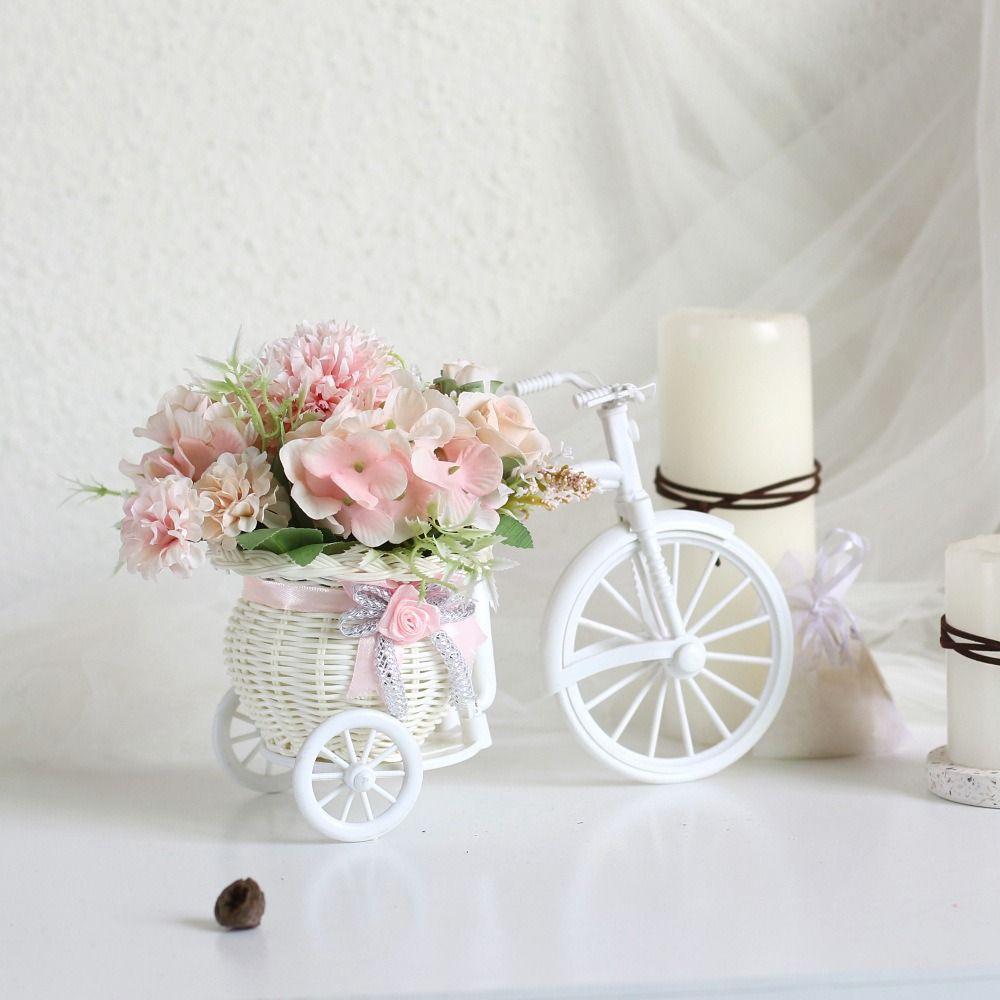 Shooting Props Flower Pot Storage Basket Crafts Ornaments Bike Flower Basket Desktop Ornaments