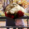 Rose and Persian Cat Pattern, Automatic Folding Umbrella, Portable and Foldable Design, 8 Ribs, a Christmas or Birthday Gift.