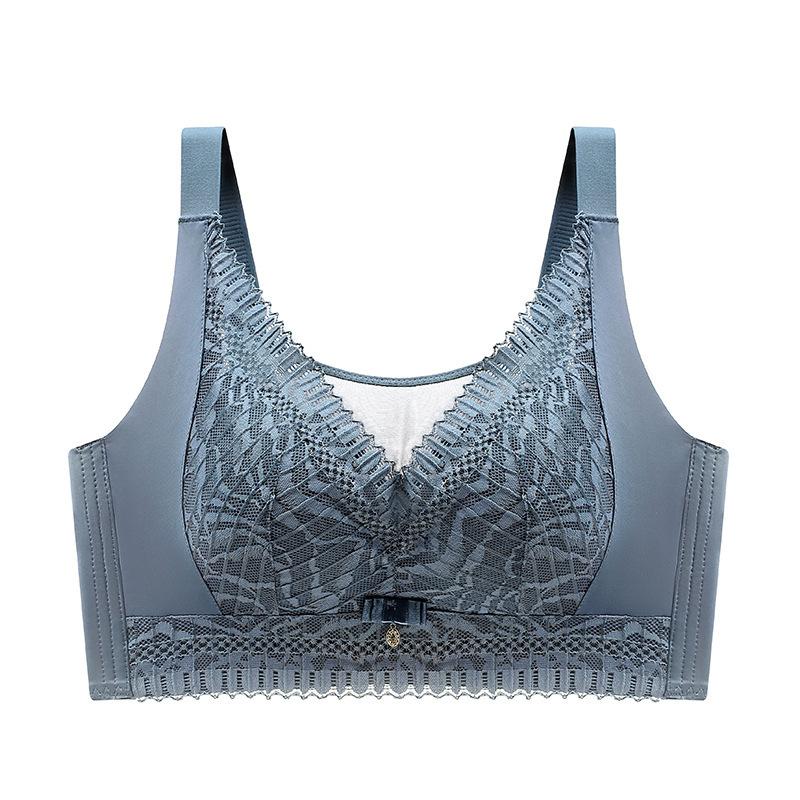 

Тонкий немагнитный, без железа, большая грудь показывает небольшую полную чашку, не провисает, без стального кольца, собирающего чехол для бюстгальтера 36/80B зелёный