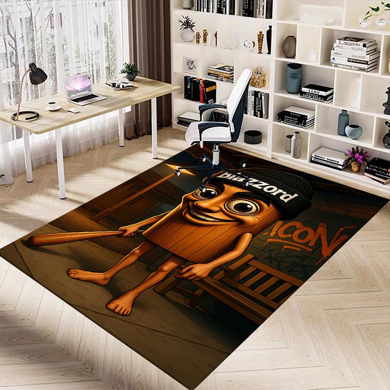 1PC Blazzord Icon Extra Large Non Slip Floor carpet, Office, family, bedroom, Studio Large Area Rug Indoor Rugs