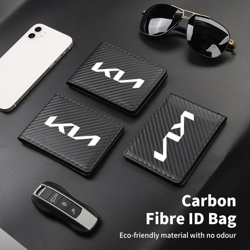 PODV6 Car Driver License Storage Bag Wallet ID Card Protective Sleeve For KIA Stinger Optima Cerato Soul Venga Forte Spectra Sedona
