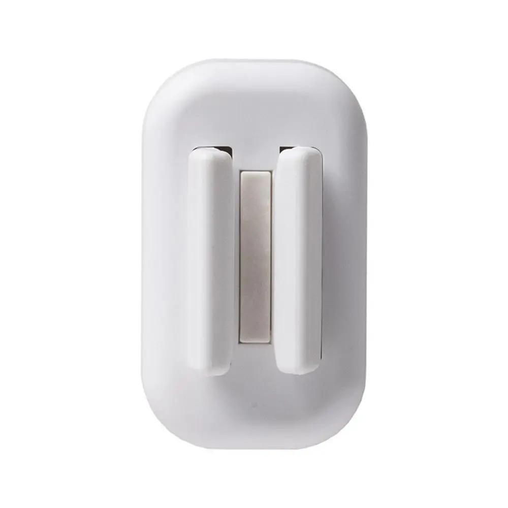 

Practical Plastic Mop Broom Holder Self Adhesive Wall Mounted Electric Toothbrush Holder White Waterproof Mop Clip for Kitchen белый