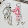Manual Beading Phone Charm Lanyard Braided Rope Bag Charm Keychain Backpack Decoration