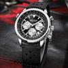 MEGIR Men's Watch Quartz Sport Chronograph Fashion Luminous Calendar Man Wristwatch 24-hour Silicone Strap Relogio Masculino 2236