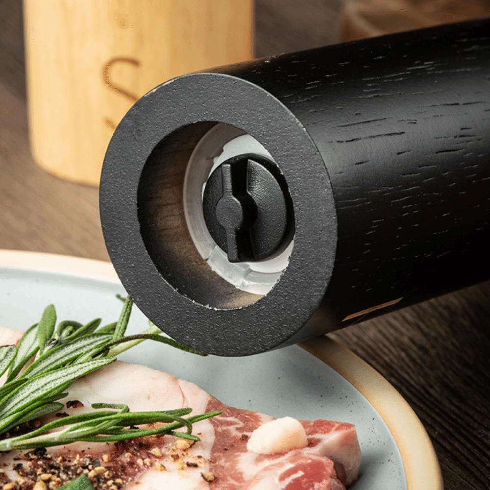Manual Wooden Salt and Pepper Grinder Set 7 Inch Salt and Pepper Mill Spice Mill Bottle Kitchen