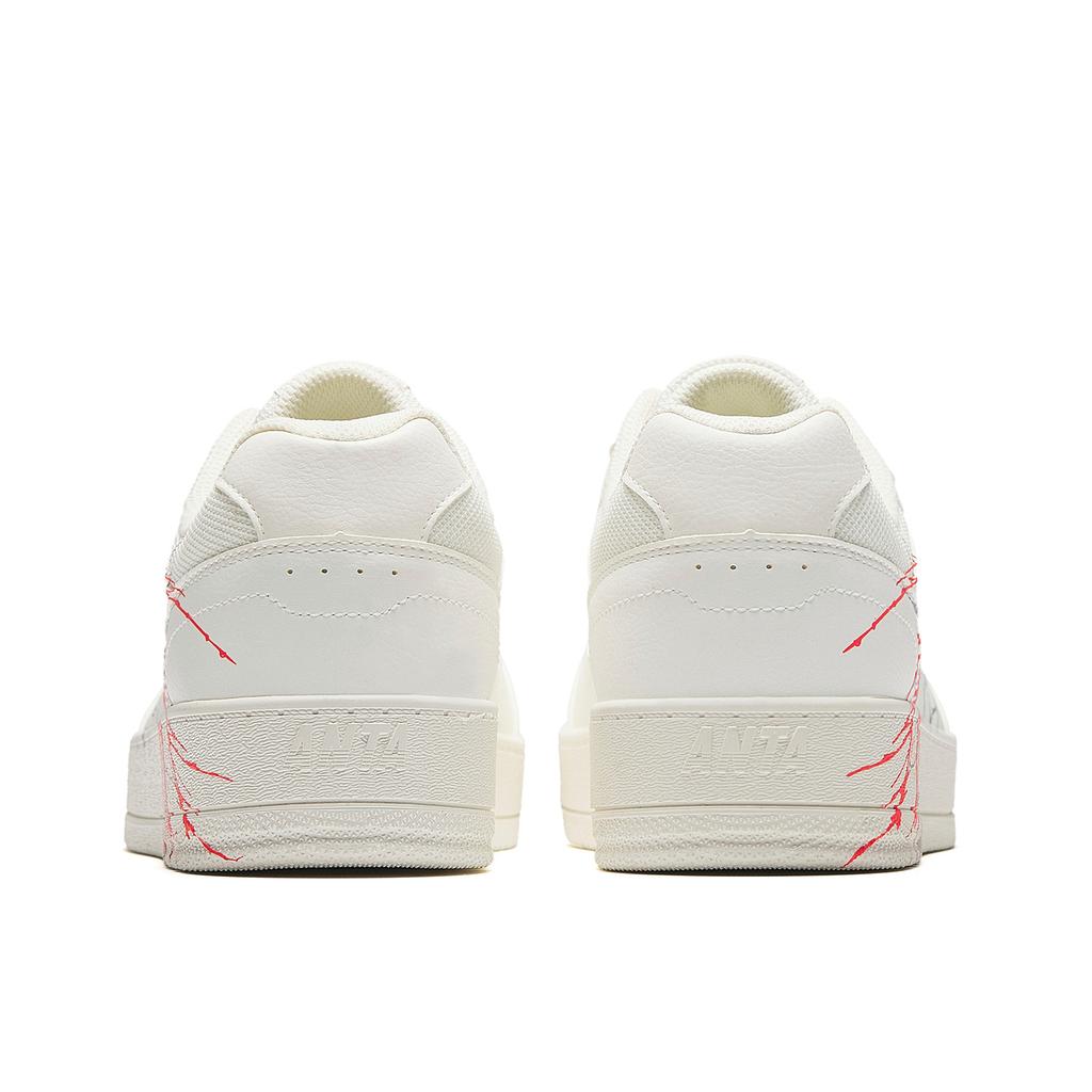 Anta Skateboard Shoes Men's White Red Silver 912618098-1