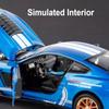 1:32 Mustang GT500 Charger 1970 Alloy Car Model Toy Sound and Light Feedback Ornaments Collection Models Children's Toys Gifts