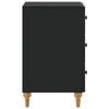 Nightstand Black 43 x 41 x 66.5 cm Particleboard