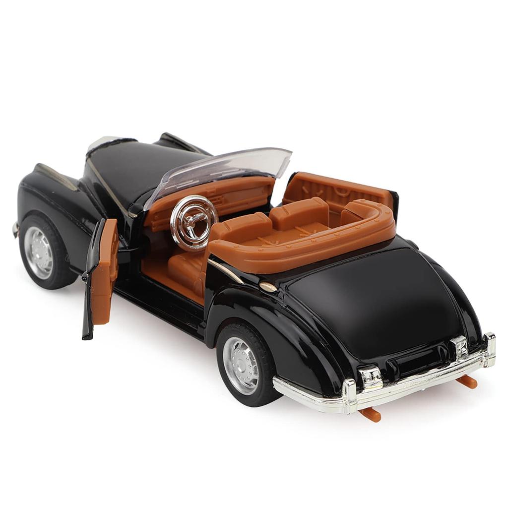 Miniature Car Classic Car Lighting Birthday Kids Toy, Look, Function, Gift, (Black)