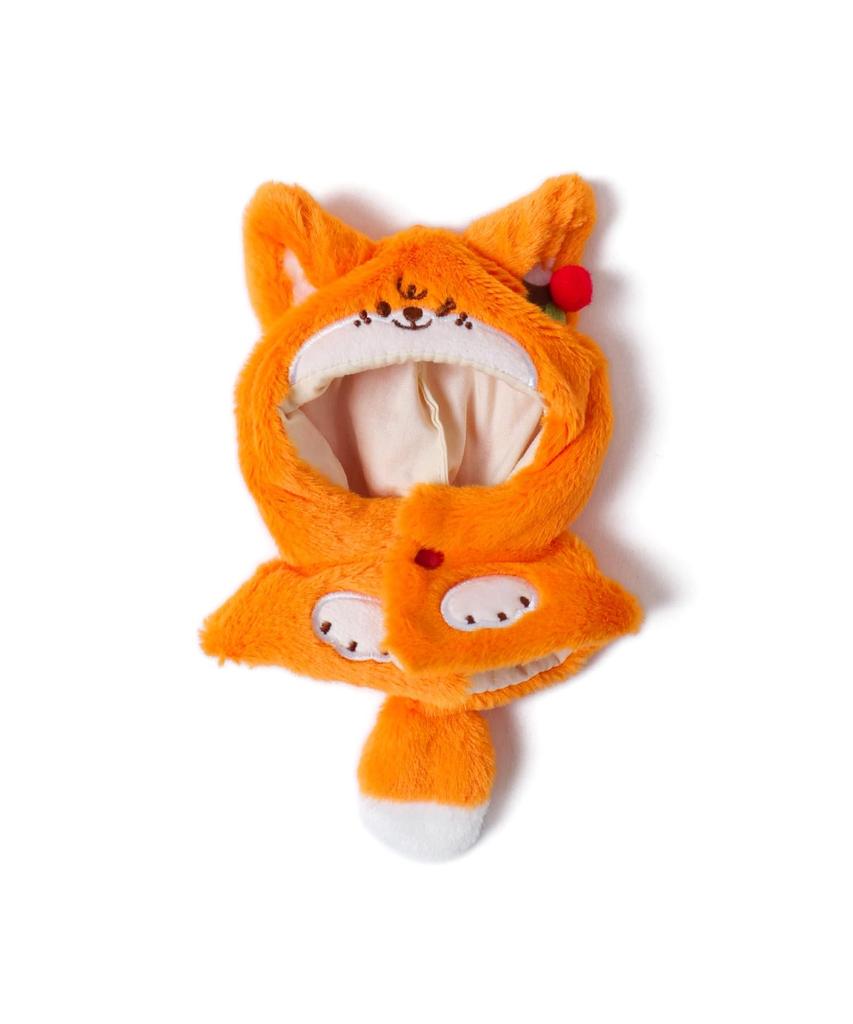 [WEGO] Plush Toy Clothes Cape 10cm Cute Plush Toy Clothes Gift Present Fan Activity Women's F Type A (Animal) Orange