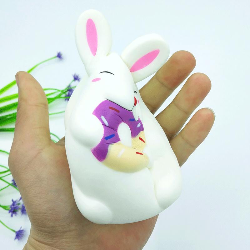 Cute Cartoon Squeeze Bunny Portable Decompression Toy Soft Simulation Doll Great Gifts For Children