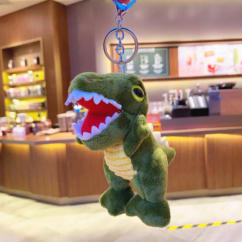 Cute Dinosaur Doll, Doll Schoolbag Pendant, Tyrannosaurus Rex Bag Pendant, Couple Plush Keychain