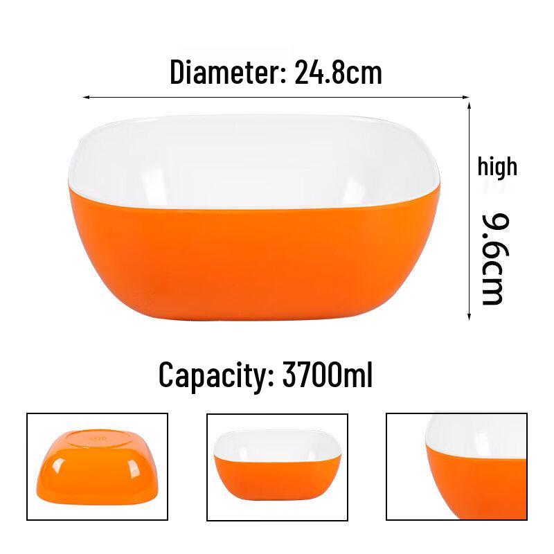 Yiceng 10-inch 304 Stainless Steel Round Deep Serving Bowl