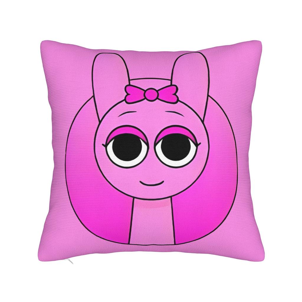 Sprunki Grey Oren Funbot Square Pillow Covers Polyester Home Beats Game Cushion Case Cool Home Decoration Pillowcase