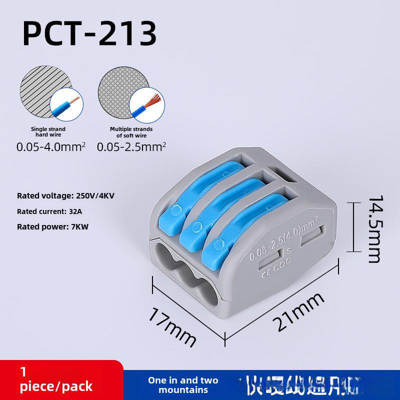 Blocuri Conector Rapid pentru Cabluri PC-212/213/214/215/218 - Portocaliu/Albastru